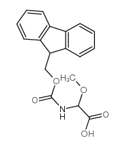 (R,S)-FMOC-ALPHA-METHOXYGLYCINE structure