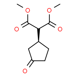 (S)-(-)-3-BIS(METHOXYCARBONYL)METHYL-1-CYCLOPENTANONE structure