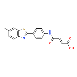 3-[4-(6-METHYL-BENZOTHIAZOL-2-YL)-PHENYLCARBAMOYL]-ACRYLIC ACID结构式