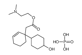 2-(dimethylamino)ethyl 2-[1-(4-hydroxycyclohexyl)cyclohex-2-en-1-yl]acetate,phosphoric acid Structure