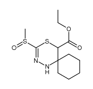 ethyl 3-(methylsulfinyl)-4-thia-1,2-diazaspiro[5.5]undec-2-ene-5-carboxylate Structure