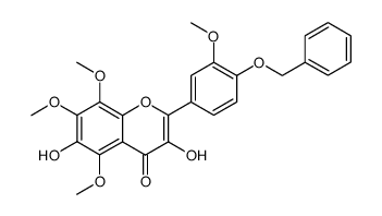 2-(4-(benzyloxy)-3-methoxyphenyl)-3,6-dihydroxy-5,7,8-trimethoxy-4H-chromen-4-one Structure