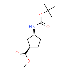 (1R,3S)-3-{{[(叔丁氧基)羰基]氨基}环戊烷-1-羧酸甲酯图片