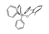 (2,6-dimethylphenoxy)tetraphenylantimony Structure