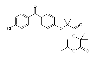 2-[4-(4-Chlorobenzoyl)phenoxy]-2-methylpropanoic acid 1,1-dimethyl-2-(1-methylethoxy)-2-oxoethyl ester picture