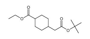 ethyl 4-(2-tert-butoxy-2-oxoethyl)cyclohexanecarboxylate structure