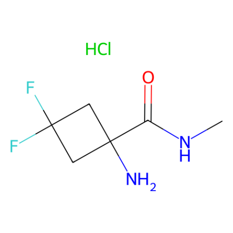 1-amino-3,3-difluoro-N-methyl-cyclobutanecarboxamide hydrochloride Structure