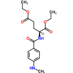 Diethyl N-[4-(methylamino)benzoyl]-L-glutamate Structure