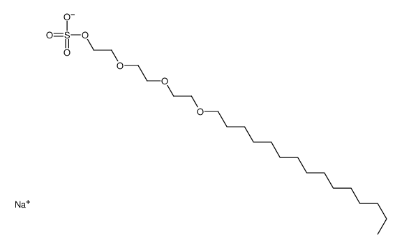 sodium,2-[2-(2-pentadecoxyethoxy)ethoxy]ethyl sulfate结构式