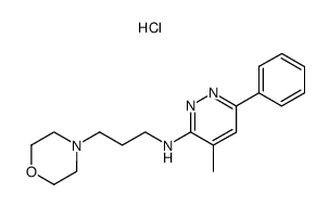 (4-Methyl-6-phenyl-pyridazin-3-yl)-(3-morpholin-4-yl-propyl)-amine; hydrochloride Structure