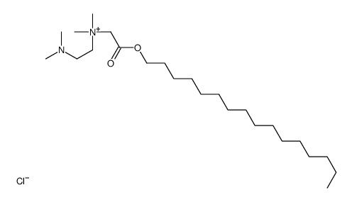 2-(dimethylamino)ethyl-(2-hexadecoxy-2-oxoethyl)-dimethylazanium,chloride结构式