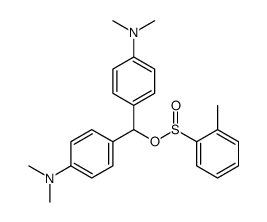 bis[p-(dimethylamino)phenyl]methyl toluenesulphinate Structure