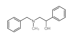 2-(BENZYL(METHYL)AMINO)-1-PHENYLETHANOL Structure