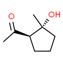 Ethanone, 1-[(1R,2R)-2-hydroxy-2-methylcyclopentyl]-, rel- (9CI) Structure