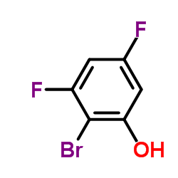 2-溴-3,5-二氟苯酚结构式