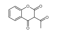 3-acetyl-4-hydroxycoumarin Structure