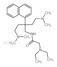 2-diethylamino-N-[4-dimethylamino-2-(2-dimethylaminoethyl)-2-naphthalen-1-yl-butyl]acetamide结构式