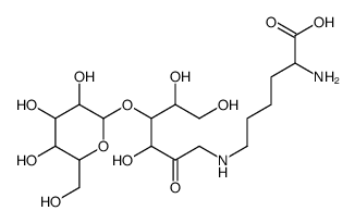 epsilon-N-1-(1-deoxylactulosyl)lysine structure