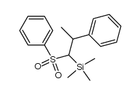 trimethyl(2-phenyl-1-(phenylsulfonyl)propyl)silane结构式