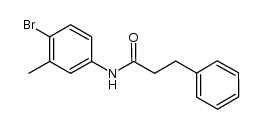 N-(4-bromo-3-methylphenyl)-3-phenylpropanamide Structure