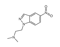 N,N-dimethyl-2-(5-nitroindazol-1-yl)ethanamine Structure