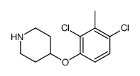 4-(2,4-dichloro-3-methylphenoxy)piperidine Structure