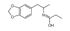 N-(α-Methyl-3,4-methylenedioxyphenethyl)propionamide Structure