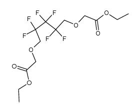 5,5,6,6,7,7-hexafluoro-3,9-dioxa-undecanedioic acid diethyl ester结构式