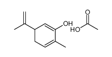 acetic acid,6-methyl-3-prop-1-en-2-ylcyclohexa-1,5-dien-1-ol Structure