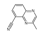 5-Quinoxalinecarbonitrile,3-methyl-(9CI) Structure