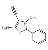 2-Amino-4-methyl-5-phenyl-3-thiophenecarbonitrile Structure