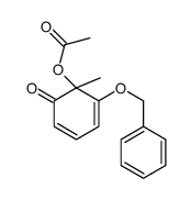 (1-methyl-6-oxo-2-phenylmethoxycyclohexa-2,4-dien-1-yl) acetate Structure