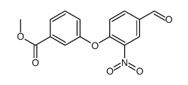 Methyl 3-(4-formyl-2-nitrophenoxy)benzoate结构式