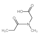 2-[Methyl(propionyl)amino]acetic acid结构式