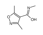 N,3,5-三甲基-4-异噁唑羧酰胺结构式