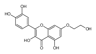 7-O-(beta-hydroxyethyl)quercetin Structure