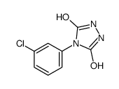 4-(3-CHLORO-PHENYL)-[1,2,4]TRIAZOLIDINE-3,5-DIONE structure