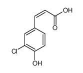 3-CHLORO-4-HYDROXYCINNAMIC ACID Structure