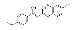 N-[(4-bromo-2-iodophenyl)carbamothioyl]-4-methoxybenzamide Structure