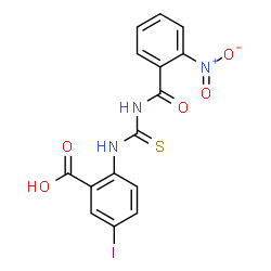 5-IODO-2-[[[(2-NITROBENZOYL)AMINO]THIOXOMETHYL]AMINO]-BENZOIC ACID Structure