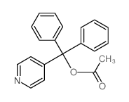 (diphenyl-pyridin-4-yl-methyl) acetate Structure