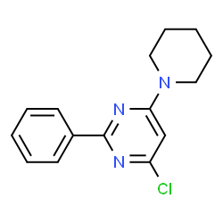 4-chloro-2-phenyl-6-piperidinopyrimidine Structure