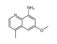 6-甲氧基-4-甲基-喹啉-8-胺结构式