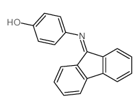 4-(fluoren-9-ylideneamino)phenol Structure