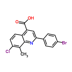 2-(4-Bromophenyl)-7-chloro-8-methyl-4-quinolinecarboxylic acid图片