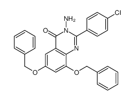 4(3H)-Quinazolinone,3-amino-2-(4-chlorophenyl)-6,8-bis(phenylmethoxy)-结构式