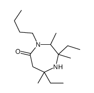 4-butyl-2,7-diethyl-2,3,7-trimethyl-1,4-diazepan-5-one Structure