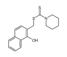 (1-hydroxynaphthalen-2-yl)methyl piperidine-1-carbodithioate Structure