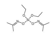 N,N'-diisopropylidene-O,O'-diethoxysilanediyl-bis-hydroxylamine Structure