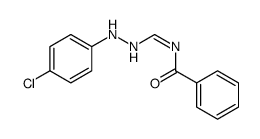 N-[[2-(4-chlorophenyl)hydrazinyl]methylidene]benzamide Structure